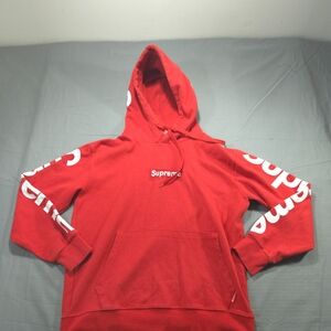 Supreme Red Hoodie Mens Sweatshirt Pullover